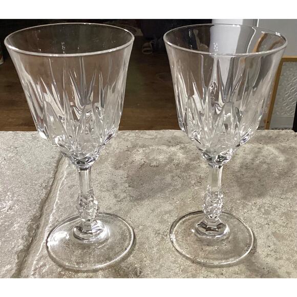 (6) Lead? Crystal Wine Glasses ~ 7” - Picture 6 of 7